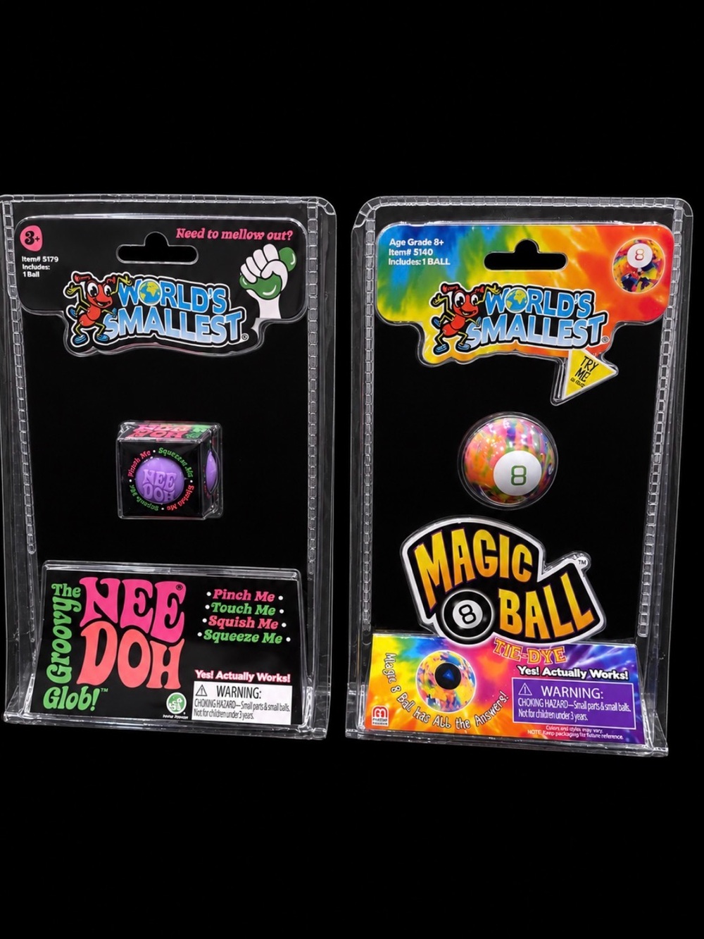 *NEW* World’s Smallest NeeDoh Groovy Glob & Magic 8 Ball Bundle 🌈🎱